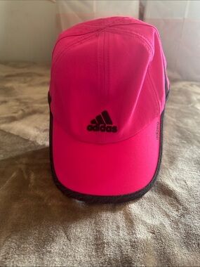 adidas Kids Bright Pink Performance Cap with Black Logo